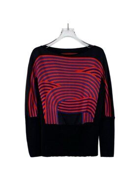Hermès Multicolor Off-Shoulder Striped Cashmere Knit Sweater